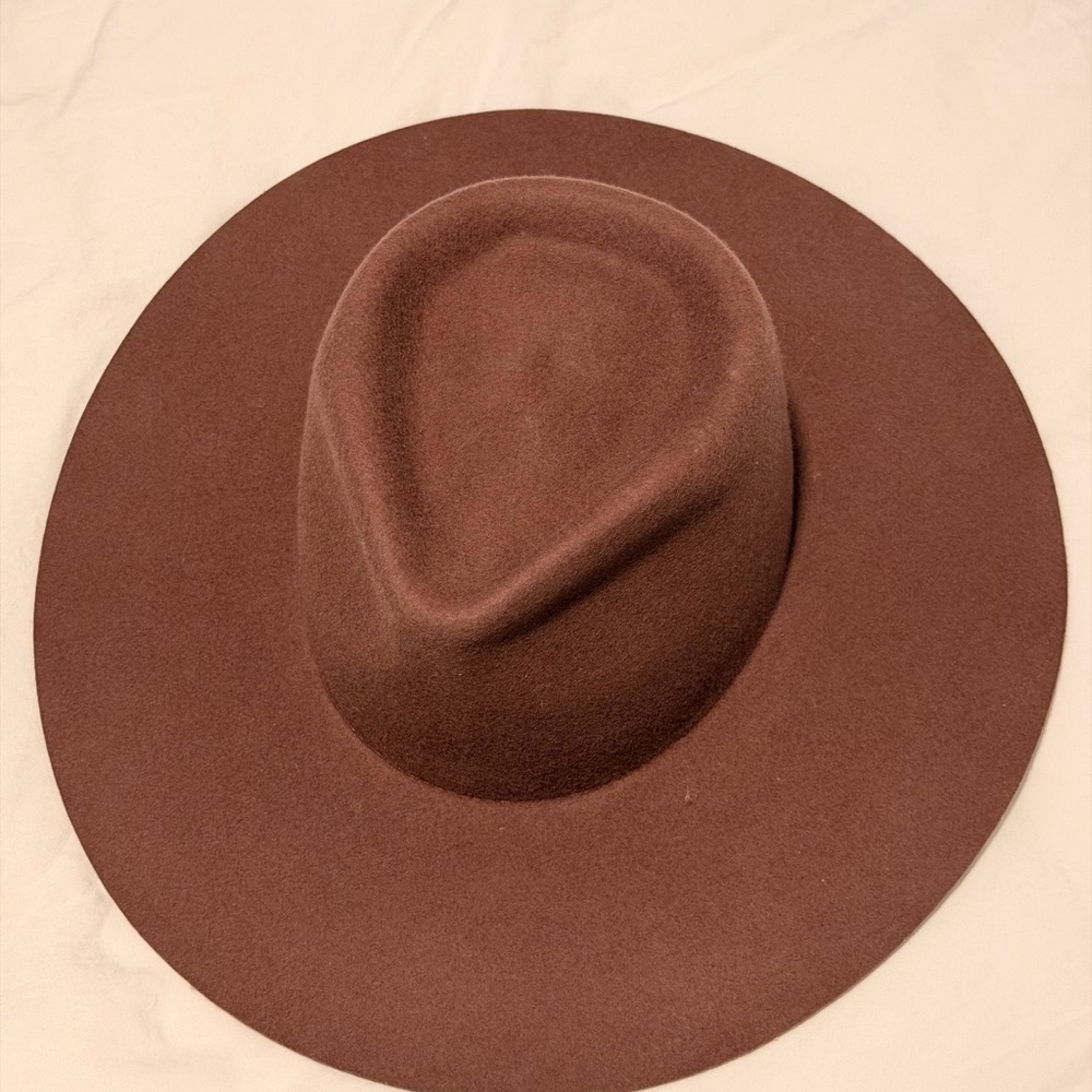 GIGI PIP - Brown Wide Brim Fedora Hat